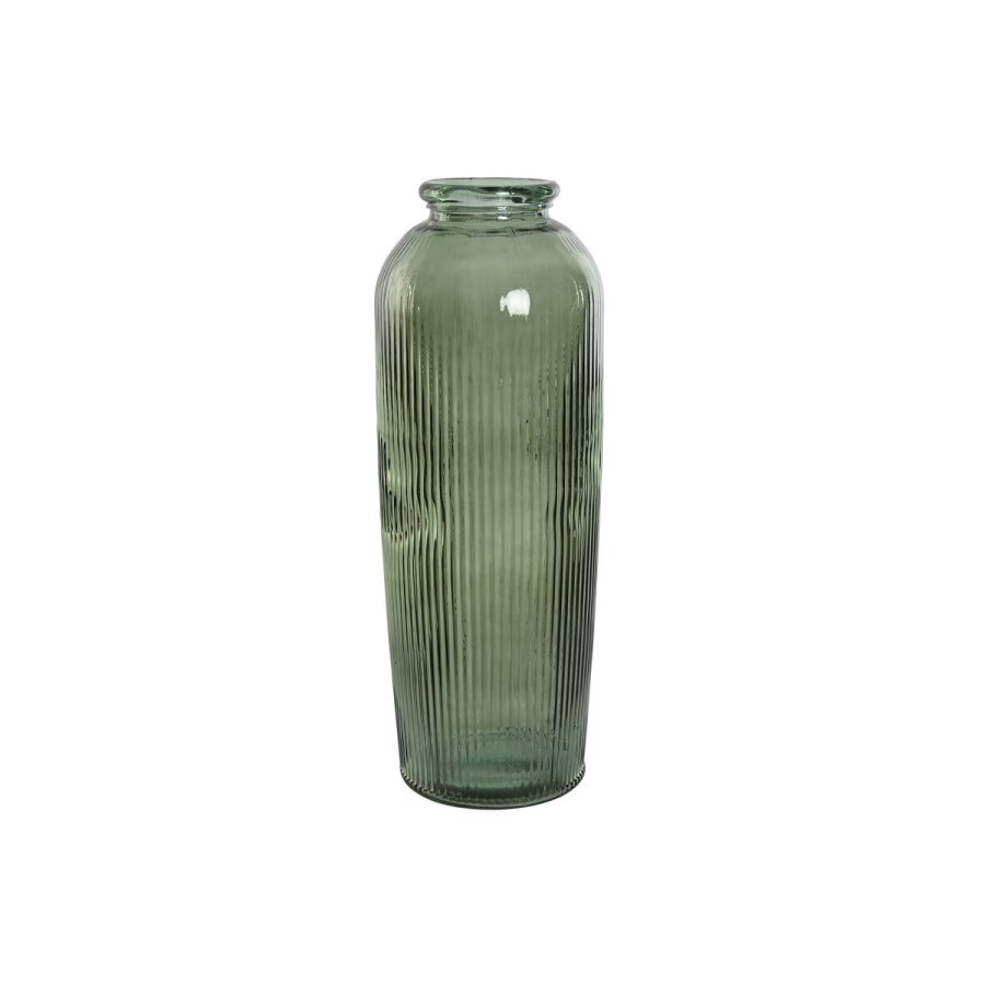 Vase Home ESPRIT Grn Genbrugsglas 30 x 30 x 72 cm #1