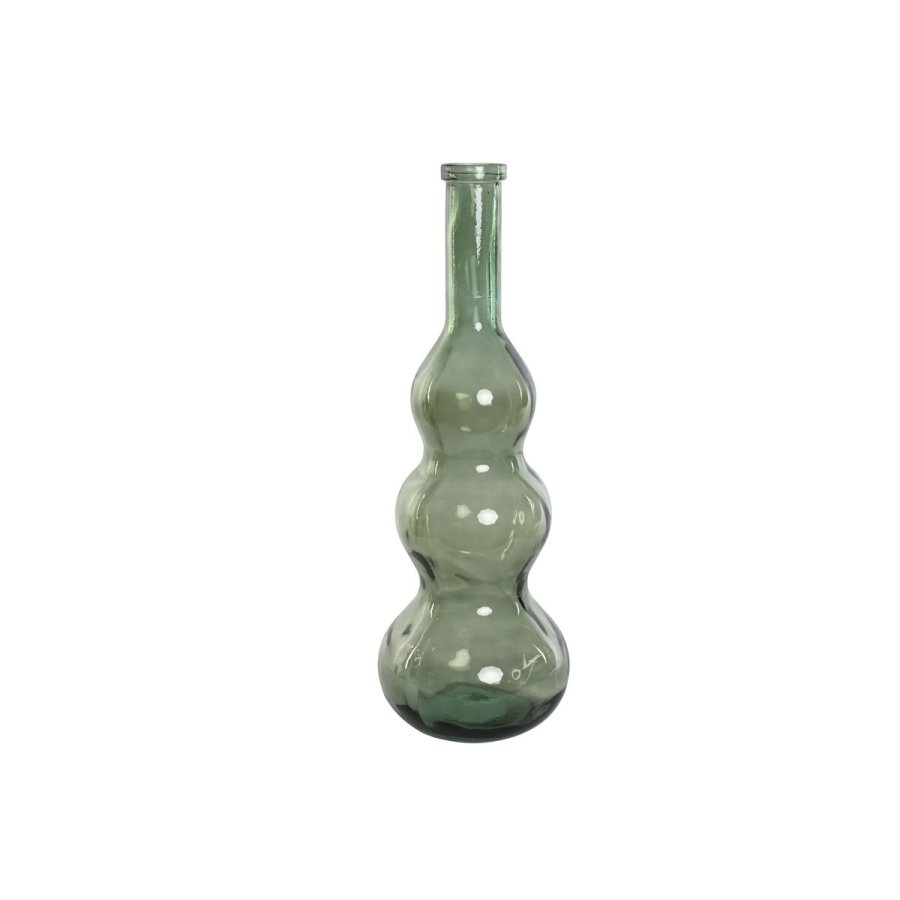 Vase Home ESPRIT Grn Genbrugsglas 26,5 x 26,5 x 75 cm #1