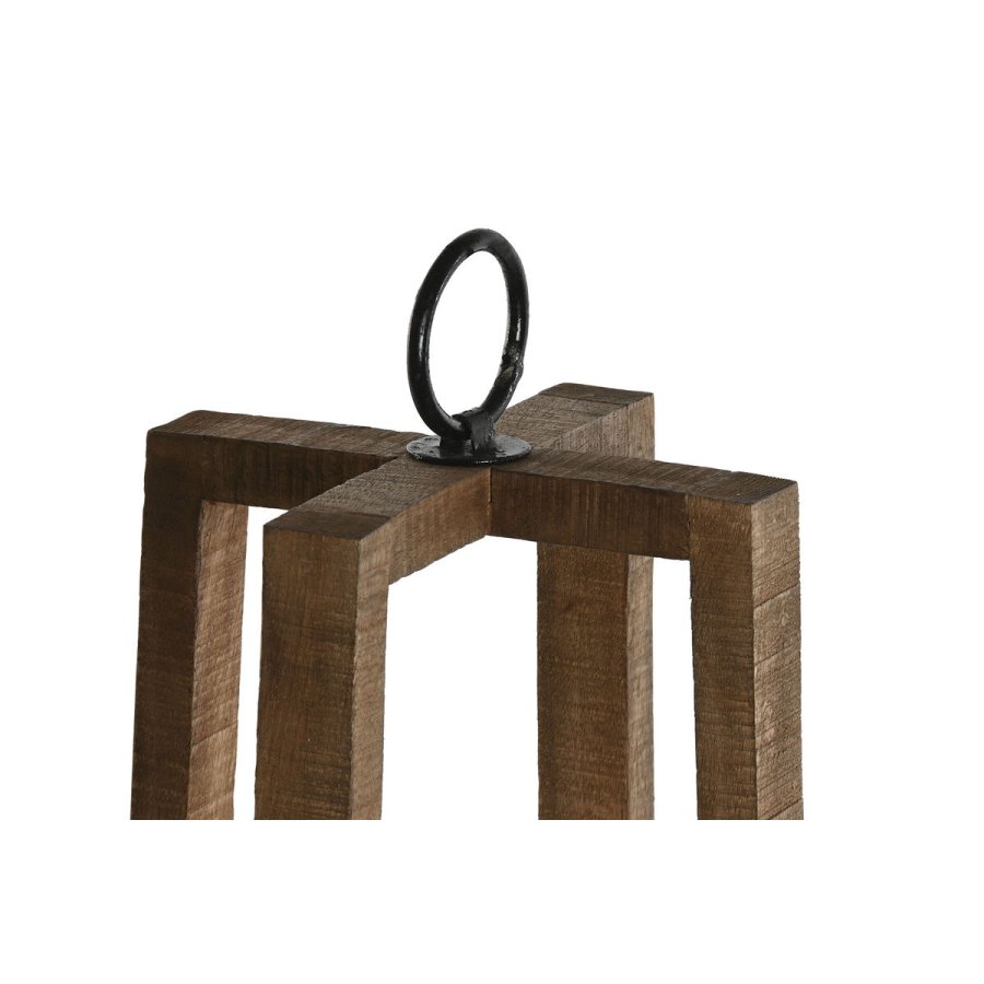 Lyseholder Home ESPRIT Natur Krystal Mangotr 27 x 27 x 54 cm #2