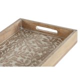 Bakkest Home ESPRIT Hvid Natur Indianer mand 44 x 29 x 5 cm (2 enheder) #4