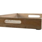 Bakkest Home ESPRIT Hvid Natur Indianer mand 44 x 29 x 5 cm (2 enheder) #7