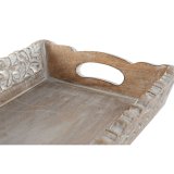 Bakkest Home ESPRIT Hvid Natur Indianer mand Afkldt 40,5 x 25,5 x 6,5 cm (2 enheder) #4
