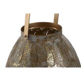 Set med dkkeservietter Home ESPRIT Gylden Metal 25 x 25 x 28 cm #2