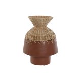 Vase Home ESPRIT Natur Terrakotta 24 x 24 x 35 cm #1