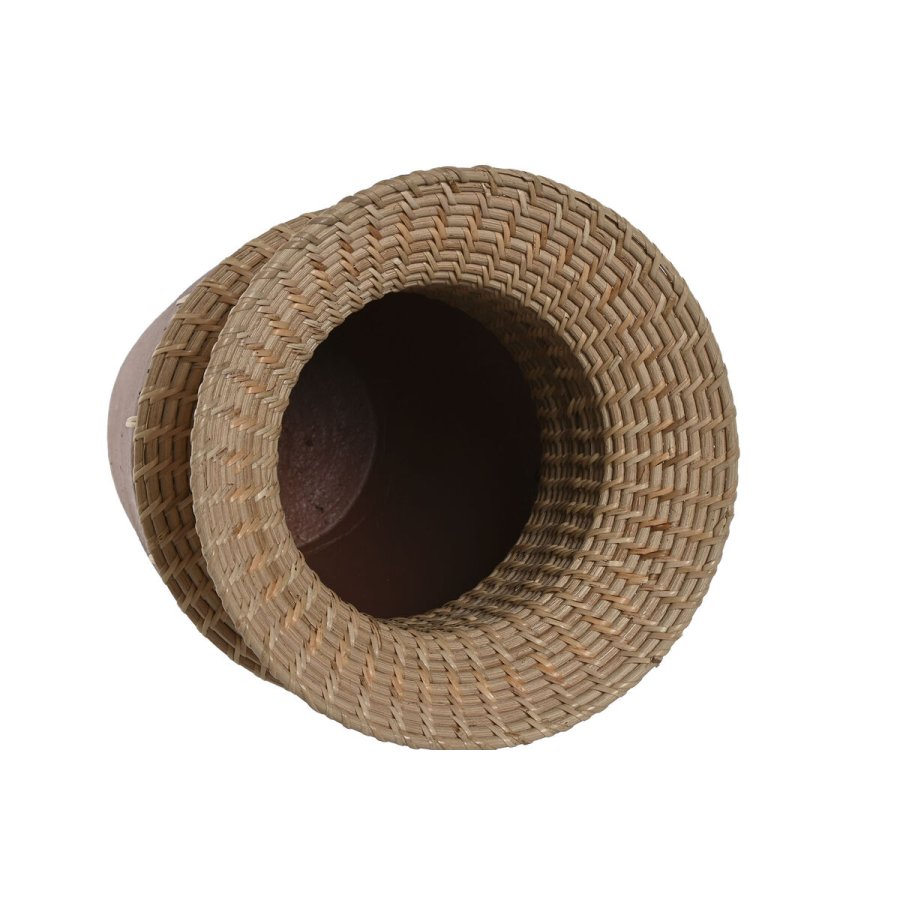 Vase Home ESPRIT Natur Terrakotta 22 x 22 x 35 cm #2