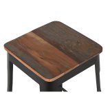 Taburet Home ESPRIT Brun Sort Tr Metal 34 x 33 x 77 cm #5
