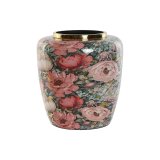 Vase Home ESPRIT Multifarvet Pink Metal 33 x 33 x 35 cm #1