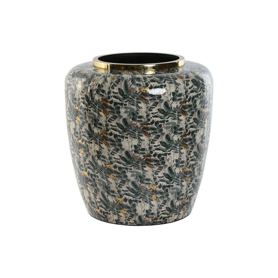 Vase Home ESPRIT Grn Gylden Metal 33 x 33 x 35,5 cm #3