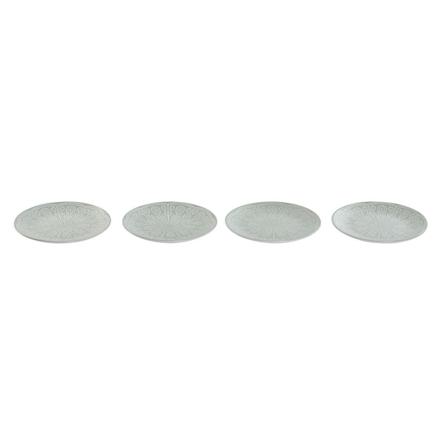 plade Home ESPRIT Grn Stentj Mandala Araber 19,8 x 19,8 x 2 cm #4