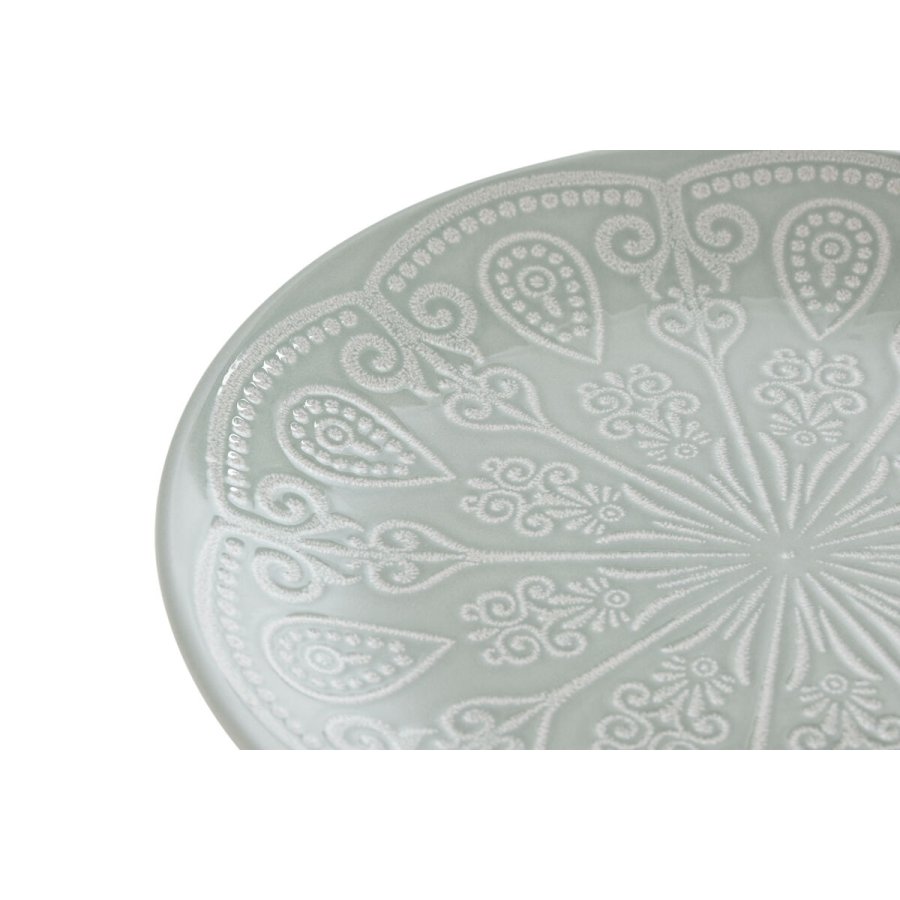plade Home ESPRIT Grn Stentj Mandala Araber 19,8 x 19,8 x 2 cm #7