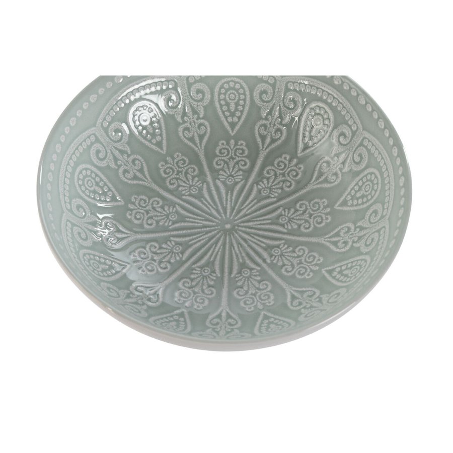 plade Home ESPRIT Grn Stentj Mandala Araber 18,2 x 18,2 x 5,7 cm #4