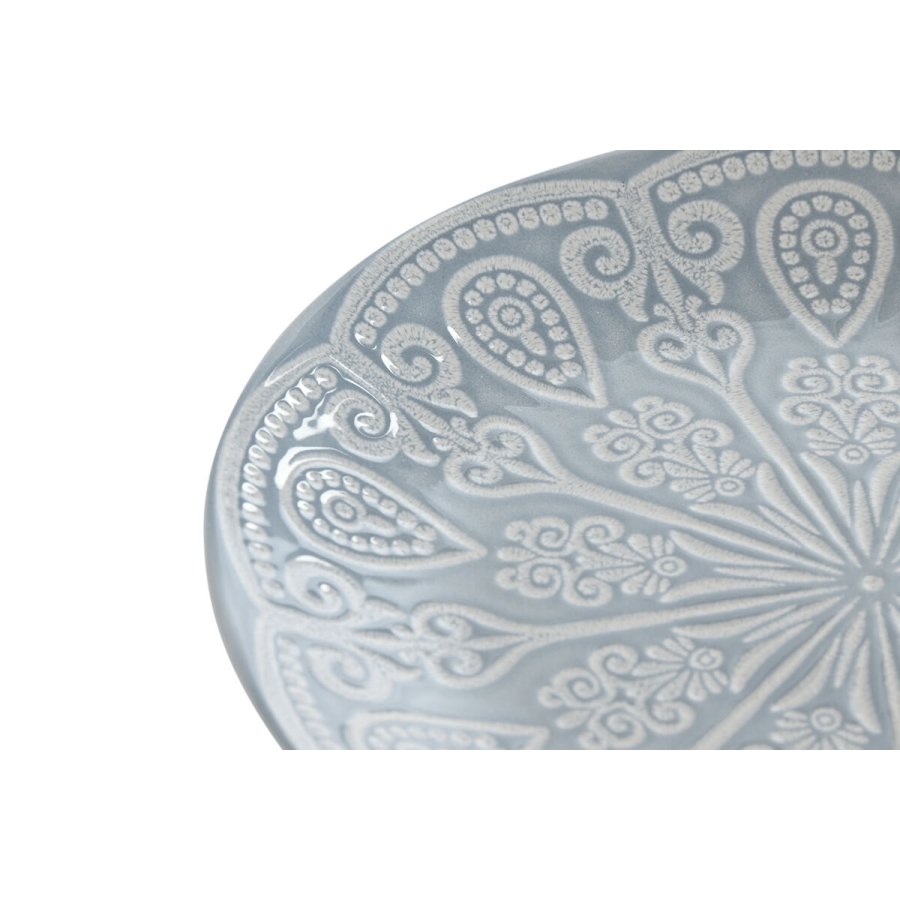 plade Home ESPRIT Bl Stentj Mandala Araber 19,5 x 19,5 x 2 cm #4