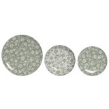 Madlavningsst Home ESPRIT Hvid Grn Porceln Floral 27 x 27 x 2 cm 18 Dele #10