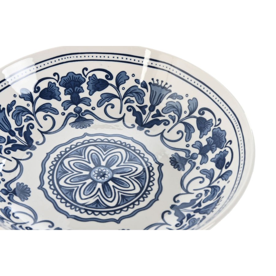 Spisestel Home ESPRIT Bl Hvid Porceln Araber 27 x 27 x 2 cm 18 Dele #4