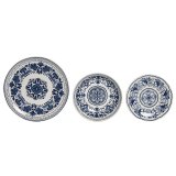 Spisestel Home ESPRIT Bl Hvid Porceln Araber 27 x 27 x 2 cm 18 Dele #10
