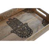 Bakkest Home ESPRIT Natur Mangotr 43,5 x 27 x 5,5 cm (2 enheder) #4