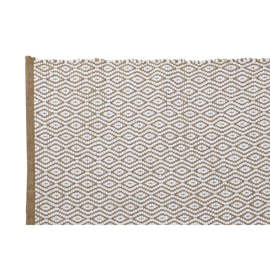 Tppe Home ESPRIT Hvid Natur 120 x 1 x 180 cm #5