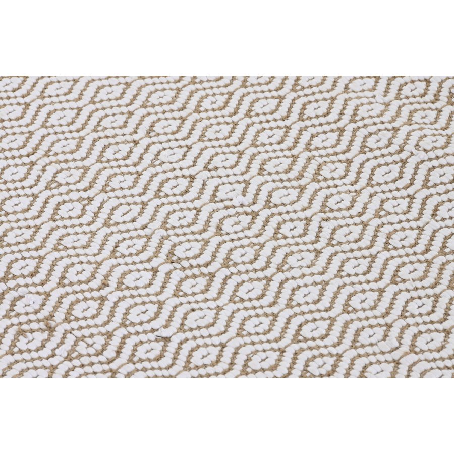 Tppe Home ESPRIT Hvid Natur 120 x 1 x 180 cm #9