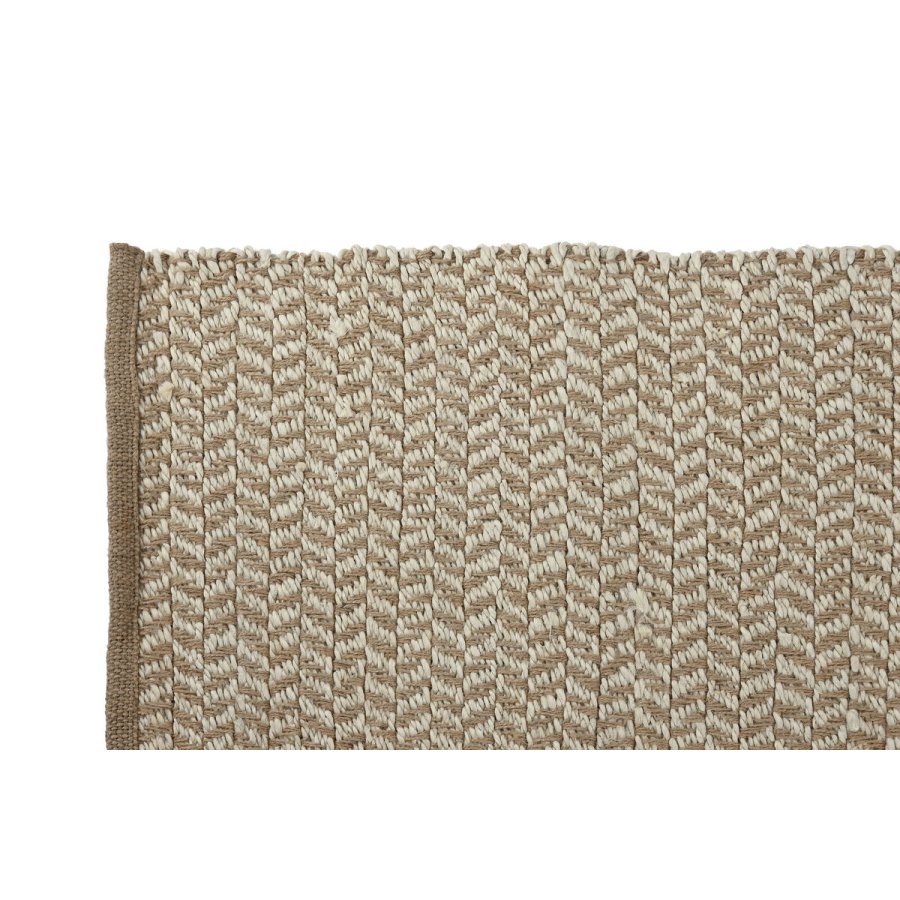 Tppe Home ESPRIT Hvid Natur 120 x 1 x 180 cm #5