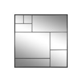 Vgspejl Home ESPRIT Sort 90 x 2 x 90 cm #1