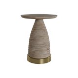 Sofabord Home ESPRIT Gylden Natur Tr Metal 41 x 41 x 53 cm #1