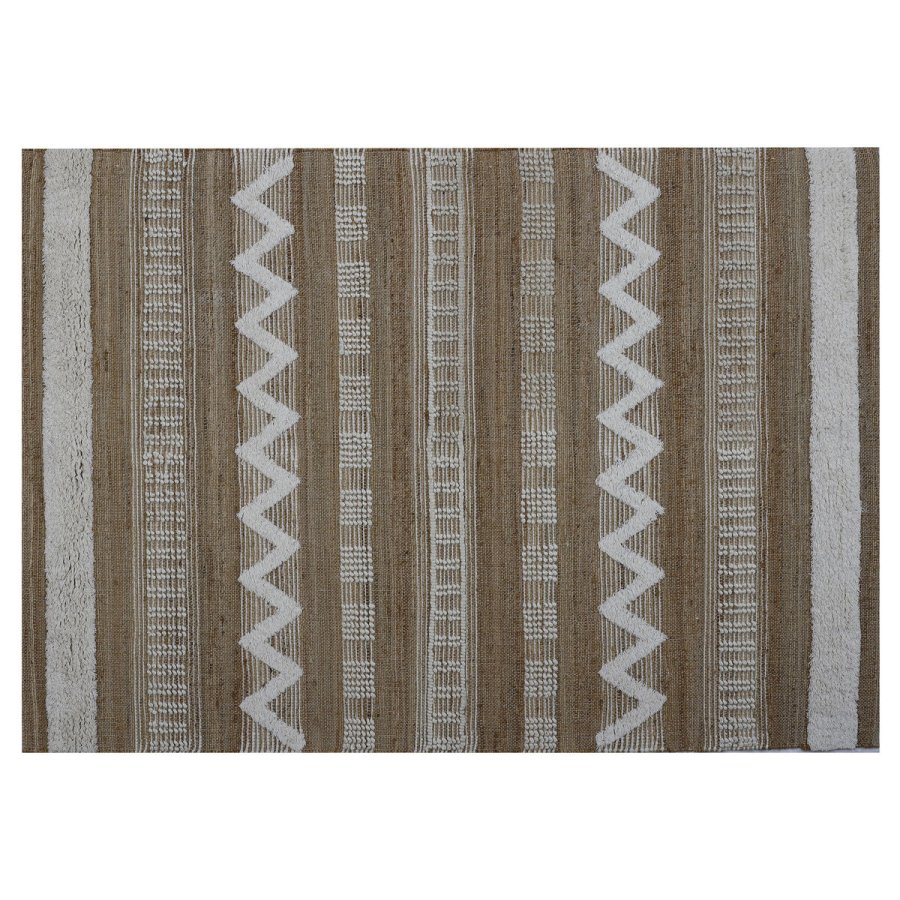 Tppe Home ESPRIT Hvid Brun Boho 140 x 200 x 1 cm #1