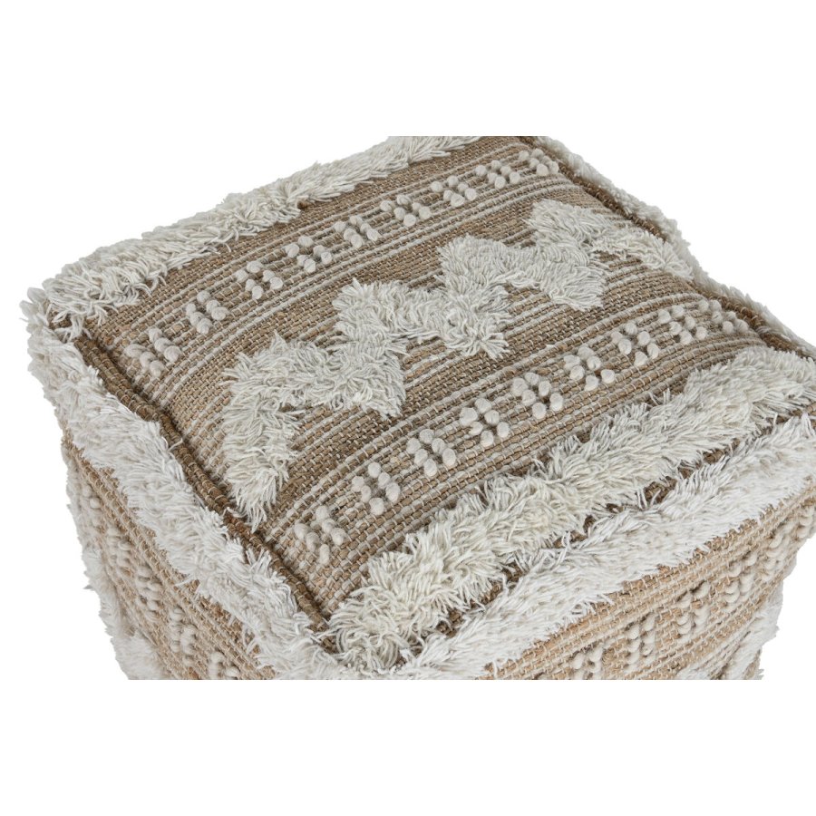 Fodsttte Home ESPRIT Hvid Brun 59 x 59 x 59 cm #2