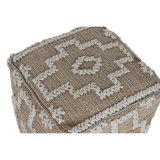 Fodsttte Home ESPRIT Hvid Natur 45 x 45 x 45 cm #2