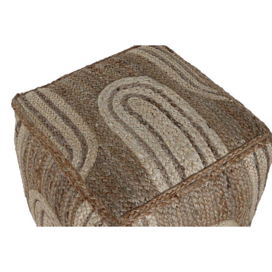 Fodsttte Home ESPRIT Beige Natur 45 x 45 x 45 cm #2