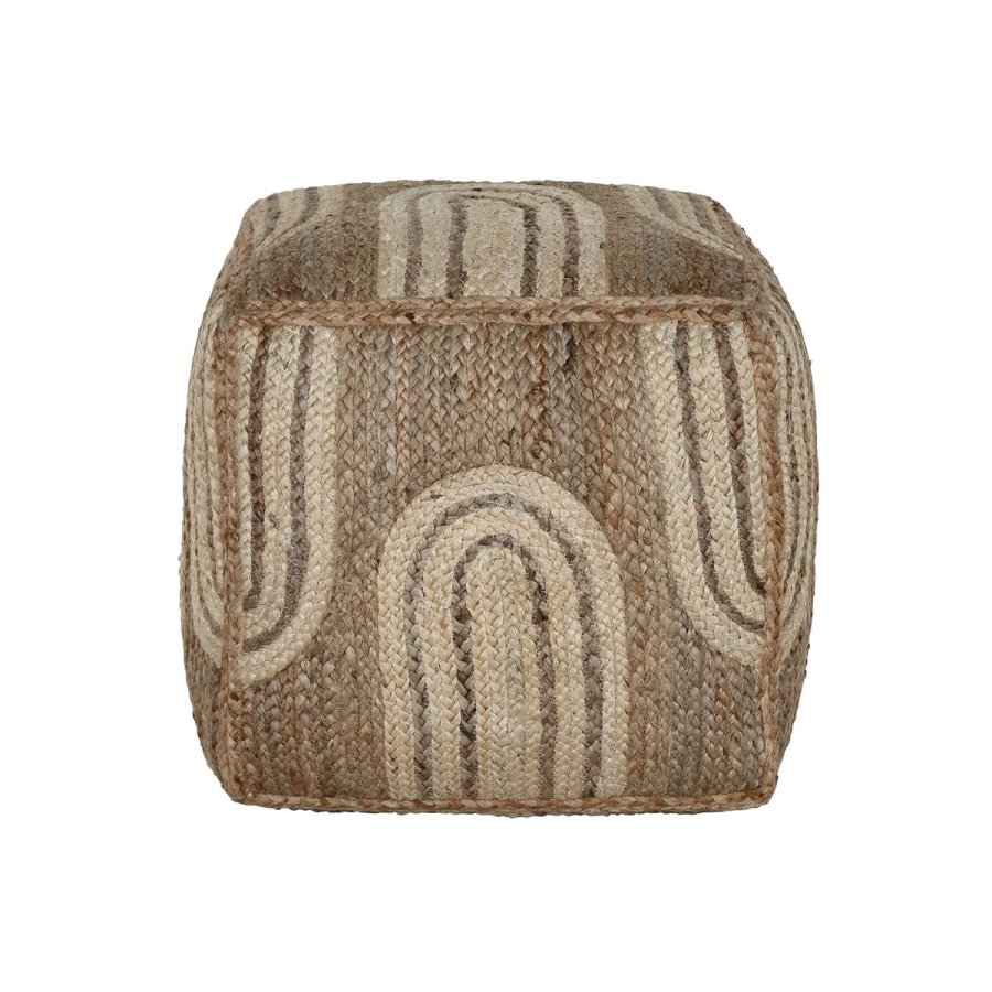 Fodsttte Home ESPRIT Beige Natur 45 x 45 x 45 cm #3