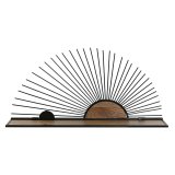 Hylder Home ESPRIT Sort Natur Metal Tr MDF 58 x 10,5 x 28 cm Vg #5