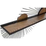 Hylder Home ESPRIT Sort Natur Metal Tr MDF 70 x 12 x 51 cm Vg #2