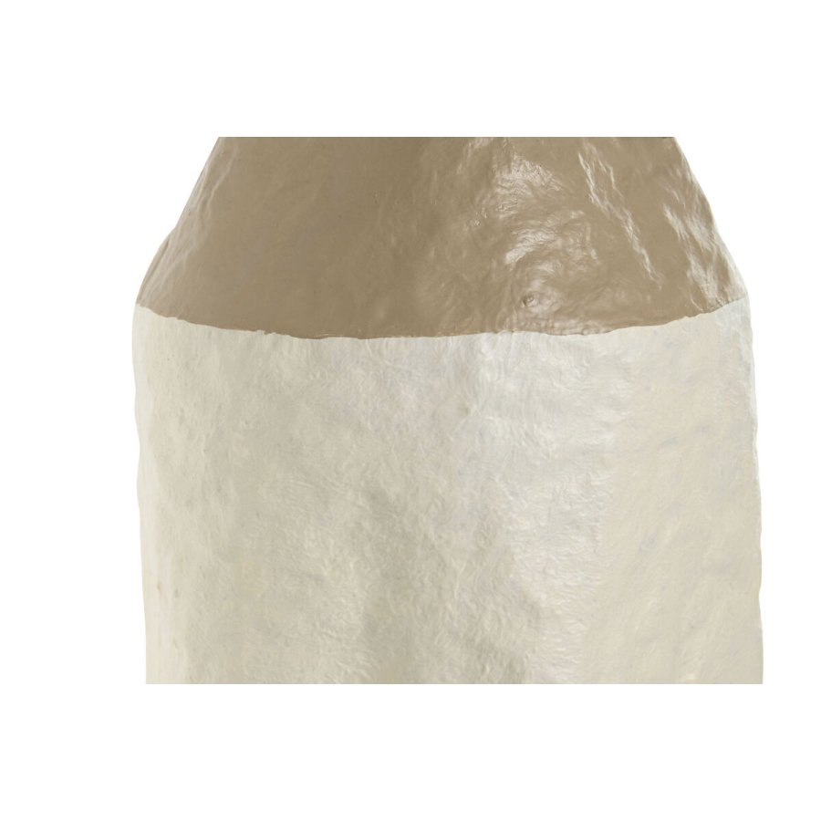 St med 3 Vaser Home ESPRIT Hvid Gylden Metal 14 x 14 x 67 cm (3 Dele) #3