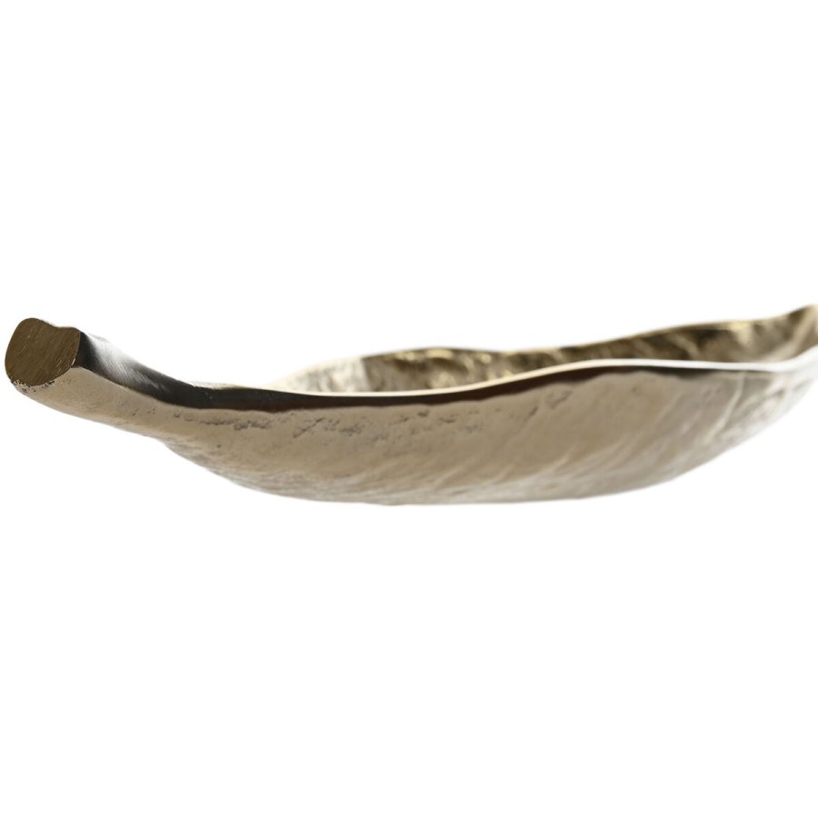 Borddekoration Home ESPRIT Gylden Aluminium Moderne Blad af en plante 76 X 15,5 X 7,5 cm #3