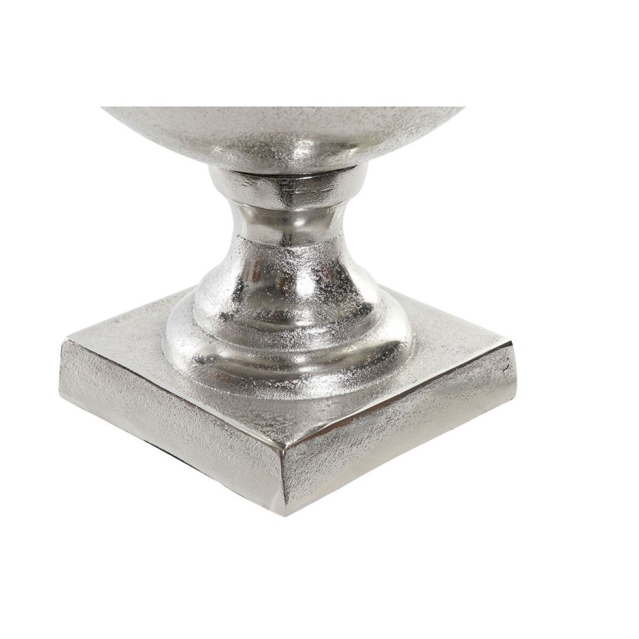 Vase Home ESPRIT Slvfarvet Aluminium Moderne Vinglas 24 x 24 x 49 cm #3