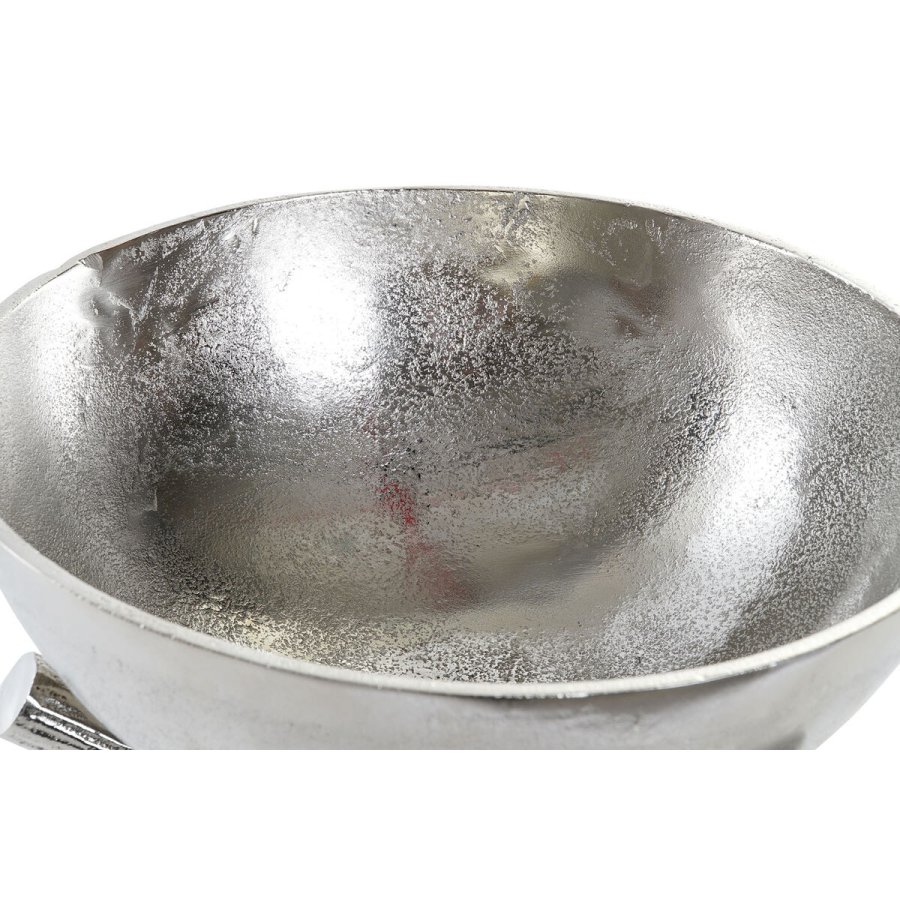 Borddekoration Home ESPRIT Slvfarvet Aluminium 30 x 30 x 28 cm #2