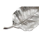 Borddekoration Home ESPRIT Slvfarvet Aluminium Blad af en plante 37 X 18 X 4 cm #2