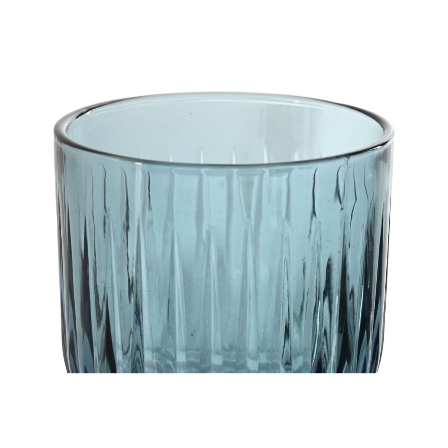 St med glas Home ESPRIT Bl Krystal 8,8 x 8,8 x 16,3 cm (6 enheder) #3