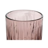 St med glas Home ESPRIT Pink Krystal 8 x 8 x 14,5 cm (6 enheder) #7