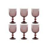 St med glas Home ESPRIT Pink Krystal 380 ml (6 enheder) #1
