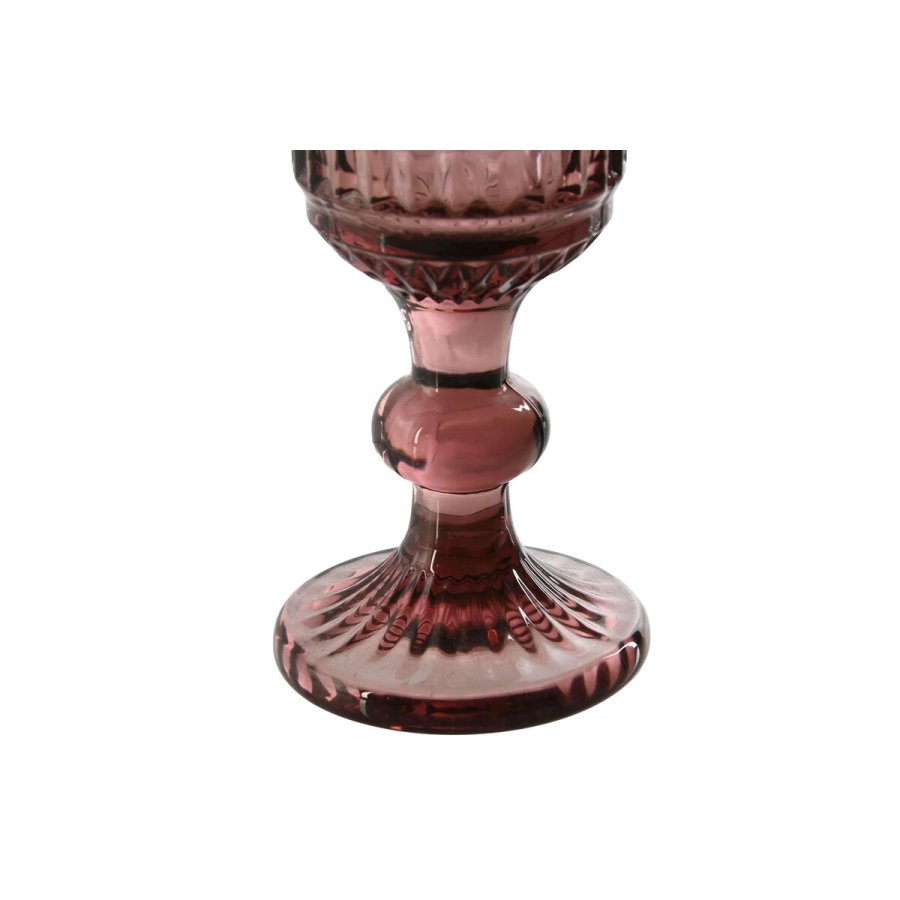 St med glas Home ESPRIT Pink Krystal 6 x 6 x 18,4 cm (6 enheder) #7
