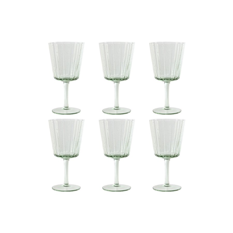St med glas Home ESPRIT Grn Krystal 285 ml 8,4 x 8,4 x 16,4 cm (6 enheder) #1
