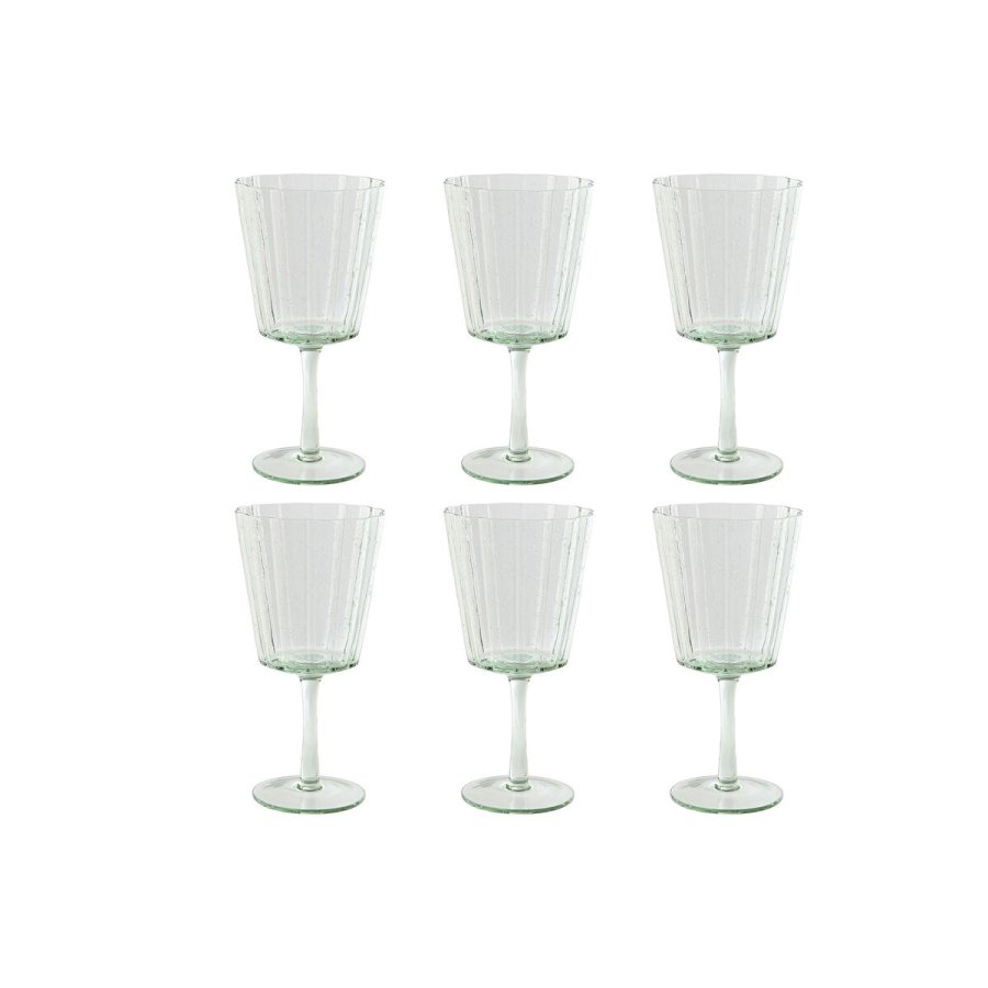 St med glas Home ESPRIT Grn Krystal 9 x 9 x 17,8 cm (6 enheder) #1