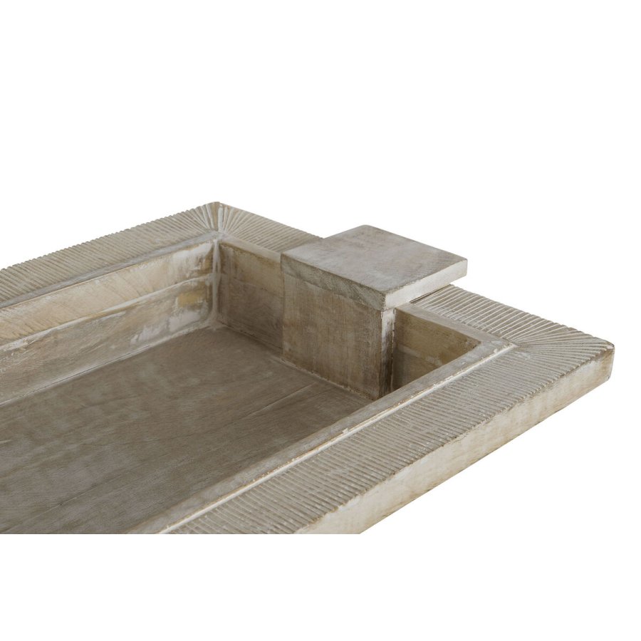 Snack bakke Home ESPRIT Hvid Moderne Afkldt 48 X 30,5 X 7,5 cm #4