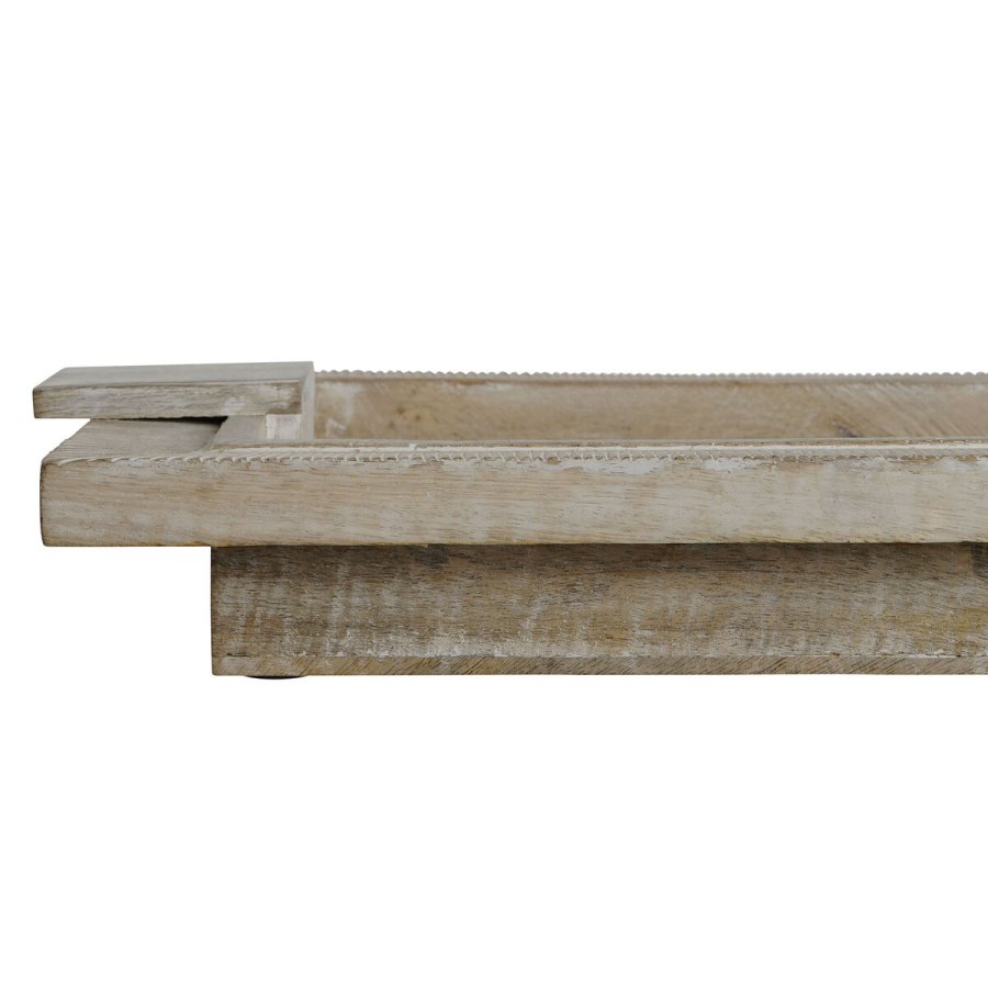 Snack bakke Home ESPRIT Hvid Moderne Afkldt 48 X 30,5 X 7,5 cm #7
