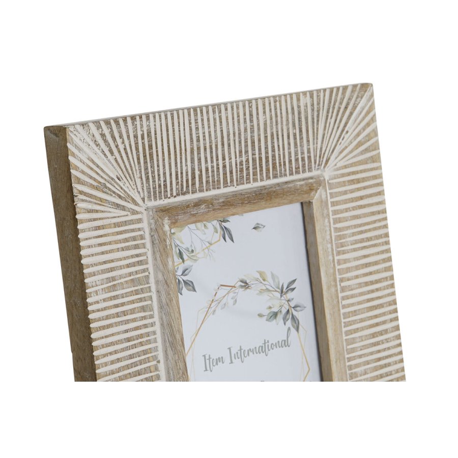 Fotoramme Home ESPRIT Hvid Mangotr Moderne 19 x 1 x 24 cm #5
