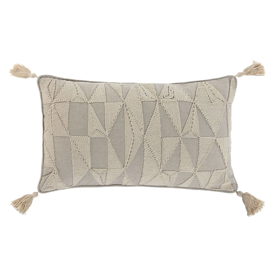 Pude Home ESPRIT Beige Natur Boho 50 x 8 x 30 cm #1