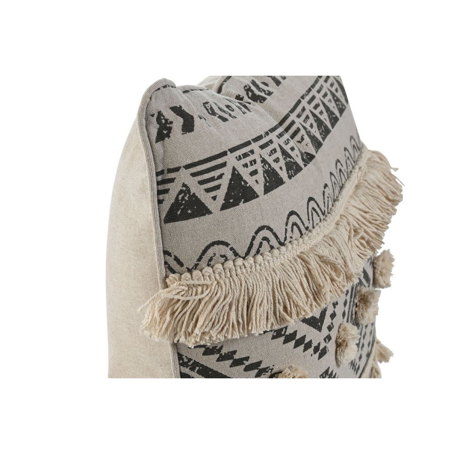 Pude Home ESPRIT Hvid Sort Boho 45 x 8 x 45 cm #2