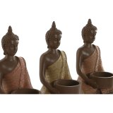 Lyseholder Home ESPRIT Brun Orange Koral Lime Harpiks 28 x 8,5 x 17 cm #2