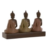 Lyseholder Home ESPRIT Brun Orange Koral Lime Harpiks 28 x 8,5 x 17 cm #4